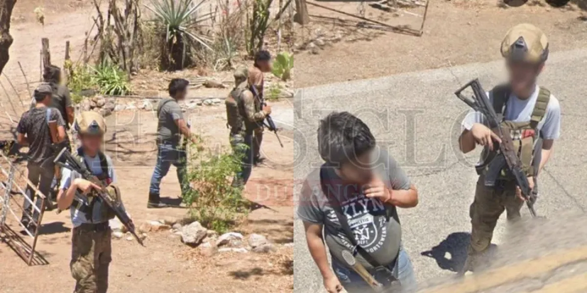 Así documentó un auto de Google Maps a civiles armados en una carretera de Sinaloa
