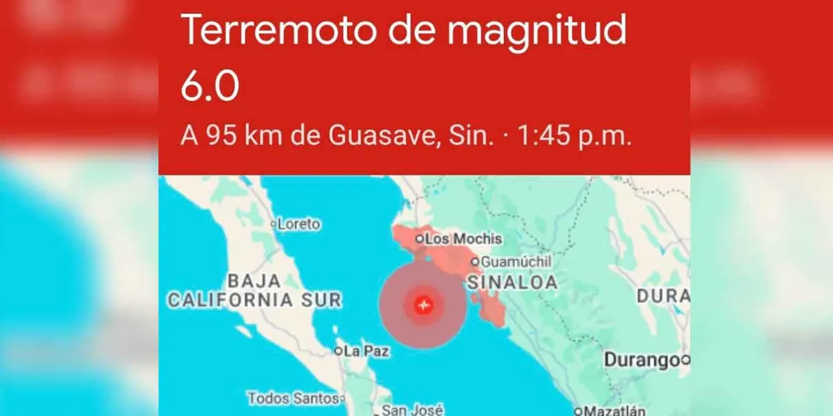 Sismos sacuden a Sinaloa y Durango con un minuto de diferencia
