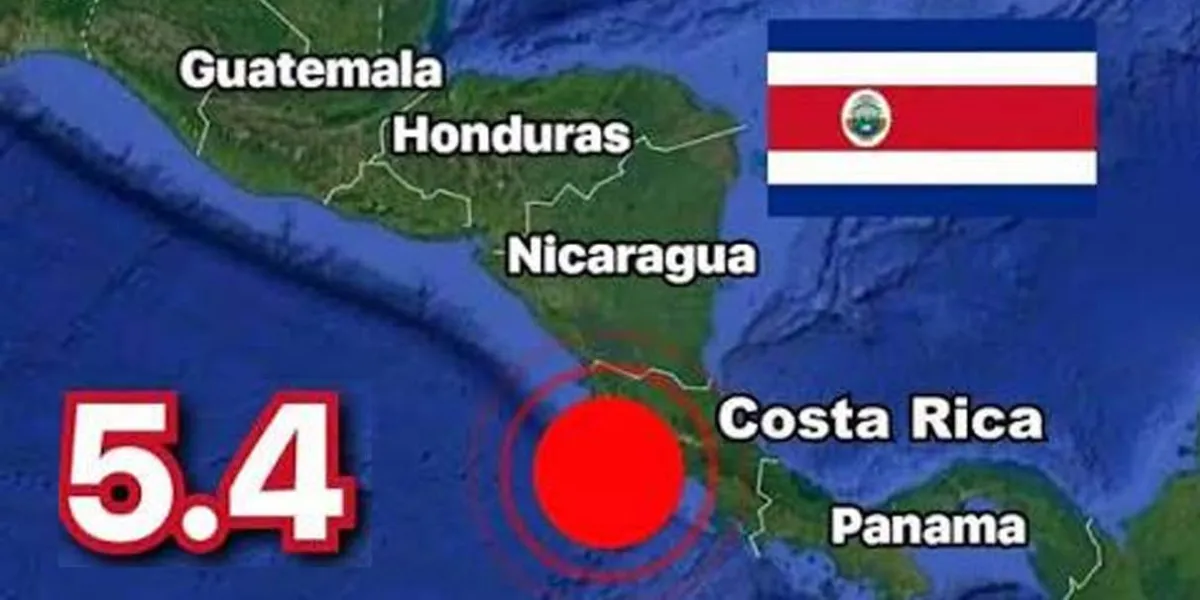 Fuerte sismo sacude Costa Rica; una réplica de 4.8 llegó dos minutos después