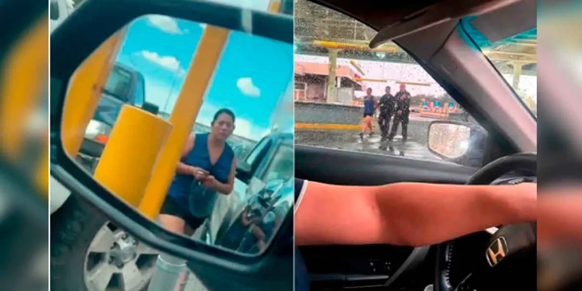VIDEO. Quiso meterse a la fila, rayó un auto y terminó esposada por CBP en Ciudad Juárez