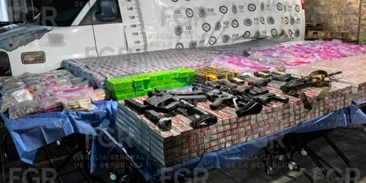 Aseguran 187 mil cartuchos ocultos en remolque en Aguascalientes