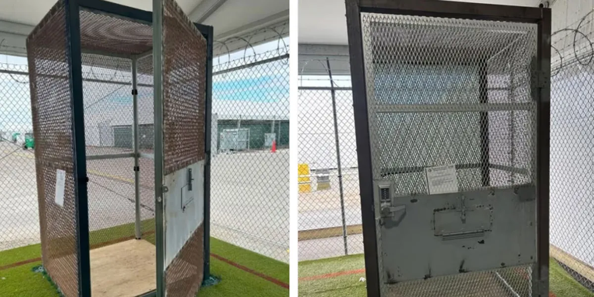 Así vivían migrantes en Alligator Alcatraz: encerrados en jaulas, con plagas y sin agua