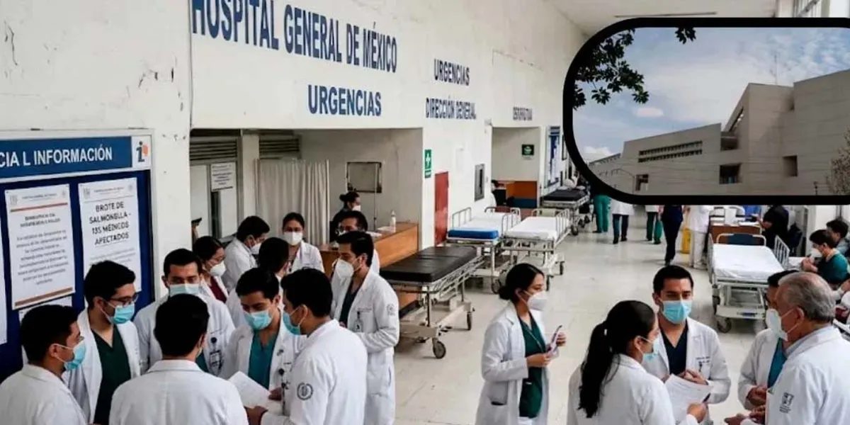 Brote de Salmonella enferma a 135 médicos residentes en Hospital General