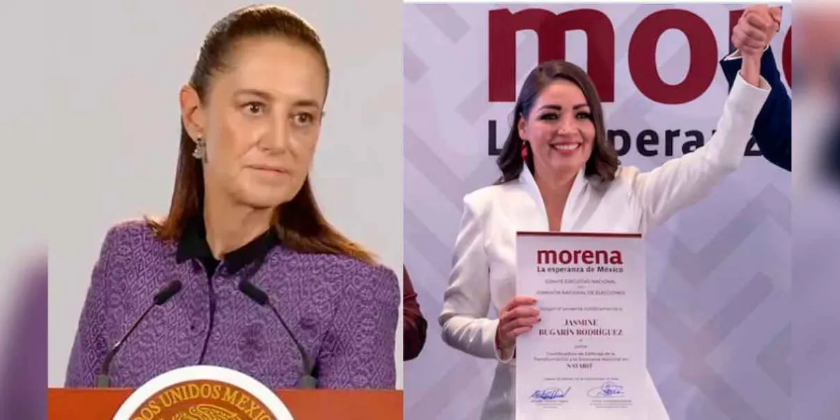 Bugarín nació en EU y es nombrada candidata en Nayarit, Sheinbaum pide explicación