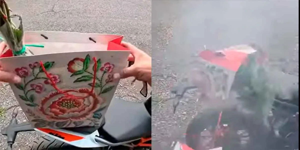 Explota paquete que llevaba motociclista de aplicación en Tlalnepantla; FGJEM investiga