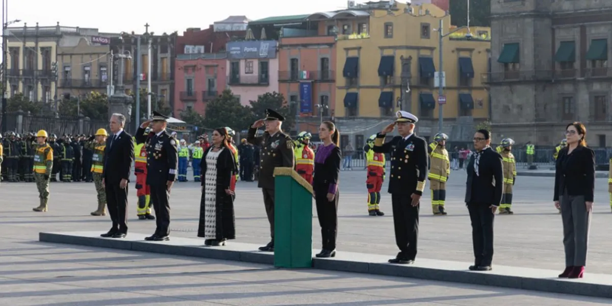 Sheinbaum rinde homenaje a víctimas de los sismos del 19 de septiembre