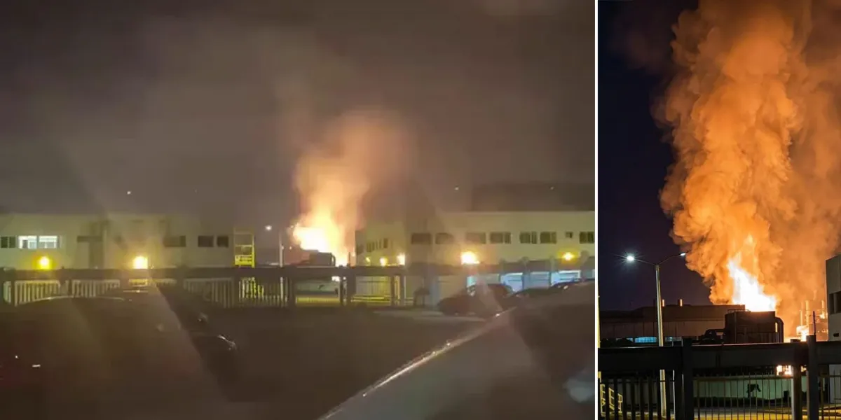 Se incendia planta de polietileno de Pemex en Coatzacoalcos