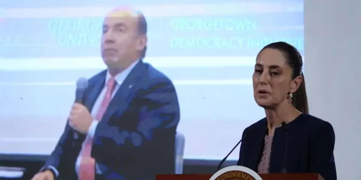 Sheinbaum responde a Calderón por sus críticas a la democracia