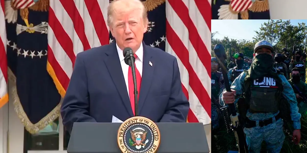 Trump reitera que cárteles controlan México y subraya ataques por tierra 