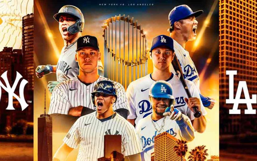 Yankees y Dodgers disputarán la Serie Mundial