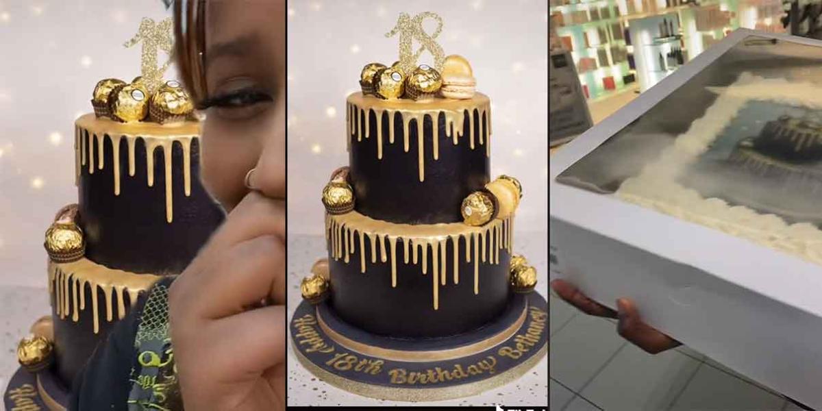 Joven comparte su decepción al recibir un pastel con una hoja impresa con la imagen que envió de ejemplo 