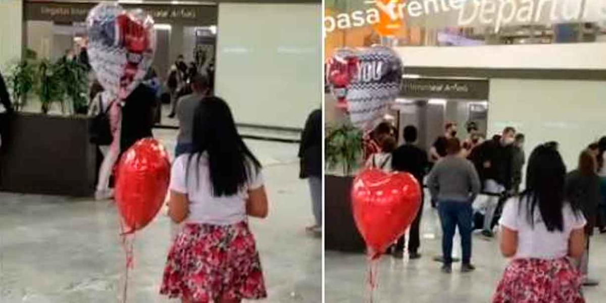 Mujer va al aeropuerto a RECIBIR A NOVIO que conoció en Internet y SE PASA DE FRENTE