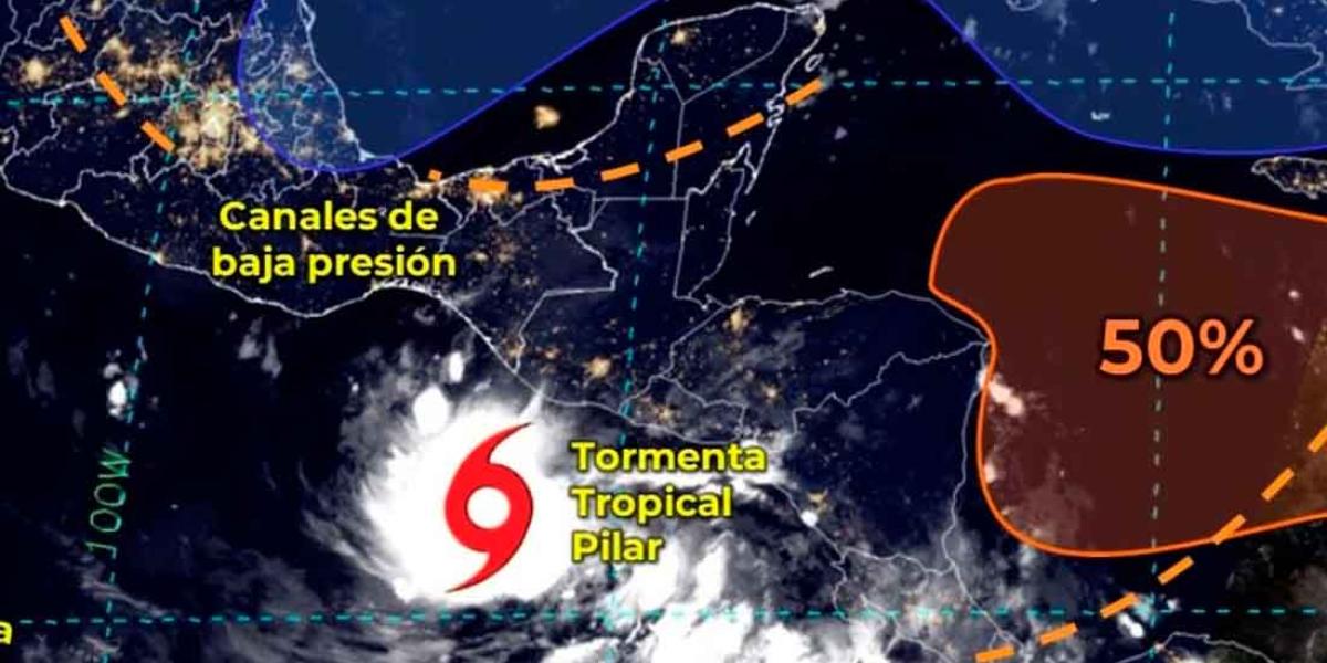 Avanza la tormenta tropical “Pilar” con lluvias fuertes en el sureste de México