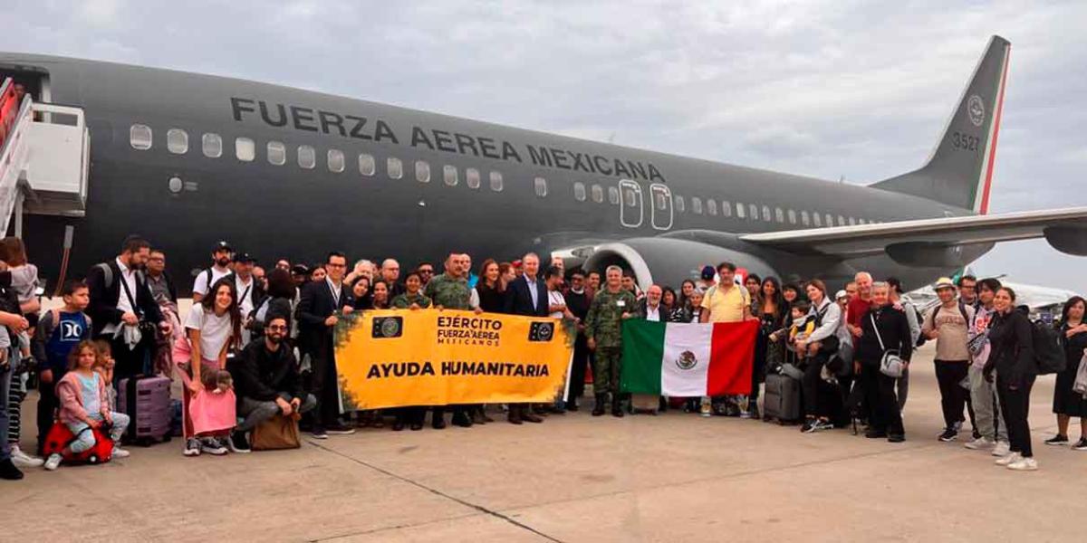 Mexicanos a salvo; llegan primeros vuelos procedentes de Israel y Palestina a Madrid
