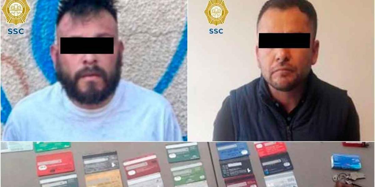 Detienen a dos venezolanos en la CDMX por portar 33 tarjetas bancarias