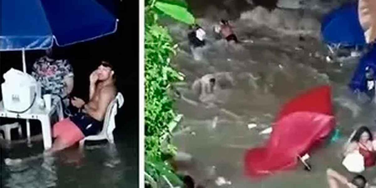 Inesperada crecida de río Fula sorprende a bañistas; hay tres muertos