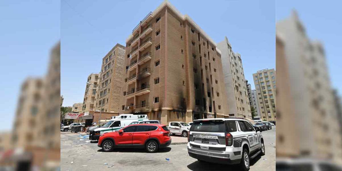 49 muertos deja incendió de un edificio que albergaba a trabajadores en Kuwait