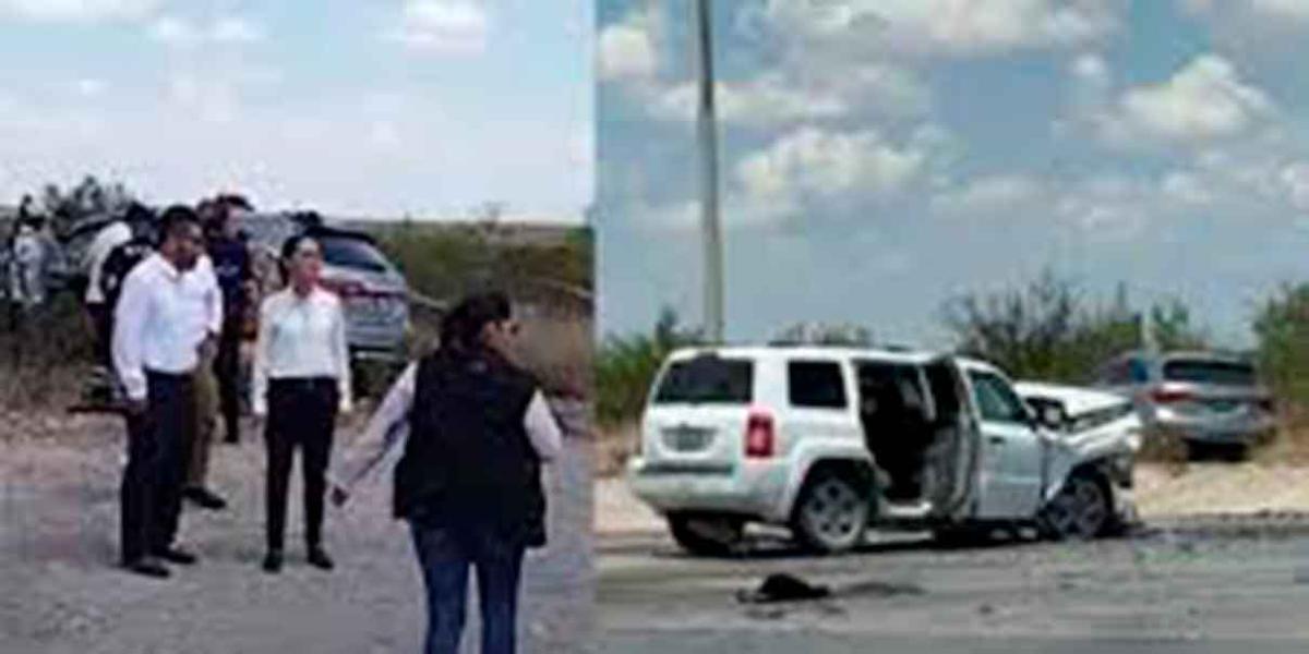 Equipo de Claudia Sheinbaum sufre accidente en Coahuila; hay un muert0