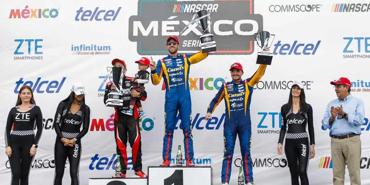 Eloy Sebastián y Rubén García los triunfadores de Nascar en Puebla