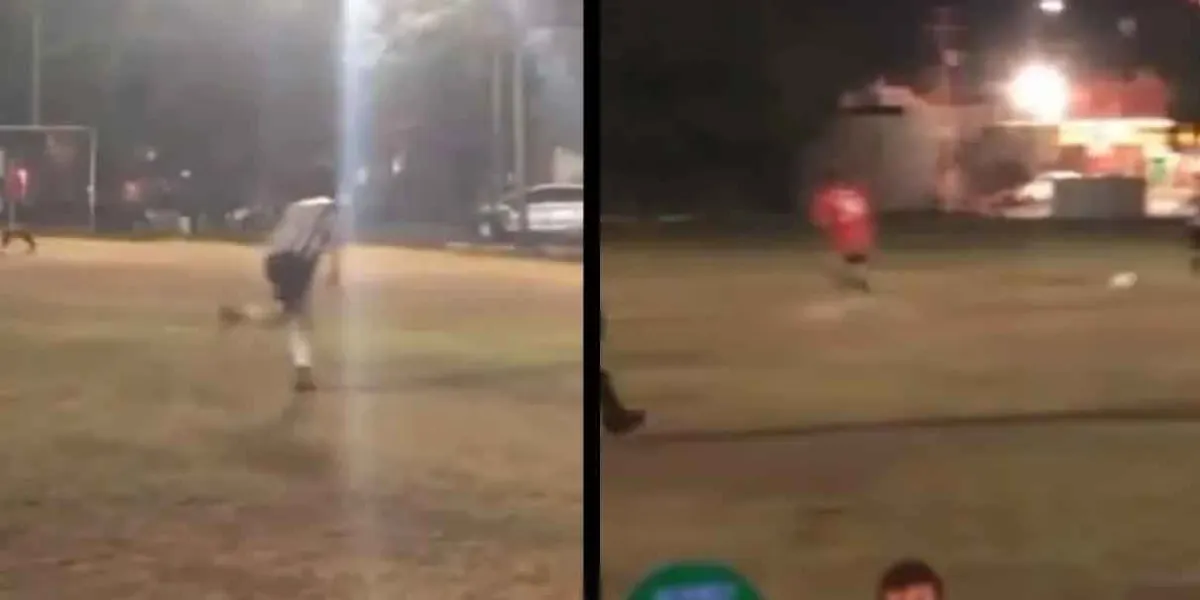 VIDEO. Partido de futbol es interrumpido por fuerte balacera en Culiacán 