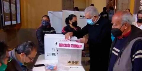 AMLO votó en la CDMX; este día estará en Ayoxuxtla, Puebla