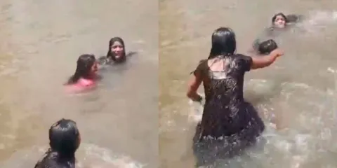 VIDEO. Tres adolescentes mueren en India arrastradas por la corriente de una cascada