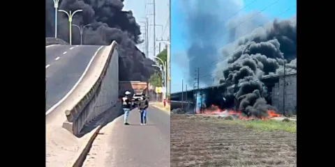 Tren embiste pipa con combustible en Querétaro: hay muertos