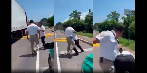 Agente del INM golpea a taxista en Chiapas y termina cesado; VIDEO desata indignación