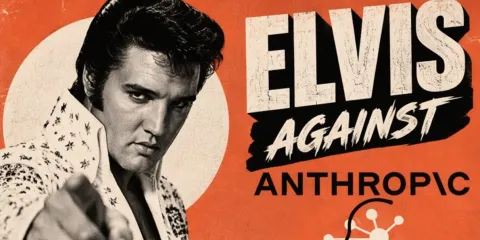 Demandan a Anthropic por usar 274 canciones de Elvis Presley para entrenar IA