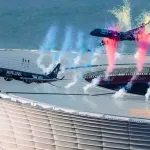 Aviones pasan a 12 metros de estadio y desatan polémica mundial