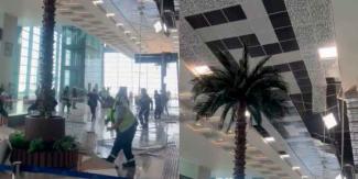 VIDEO. Colapsa techo de plafones del AIFA; desata críticas en redes sociales