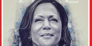 Kamala Harris es portada de la revista Times