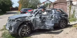 Así quedó un Volkswagen Touareg tras un ataque aéreo… y aún puede arrancar