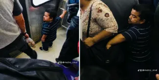 Captan en video a hombre de talla baja cometiendo presunto robo en el Metro de la CDMX