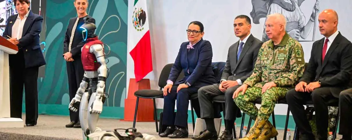 Presentan CECI, la robot con IA que combatirá el crimen en EDOMEX 