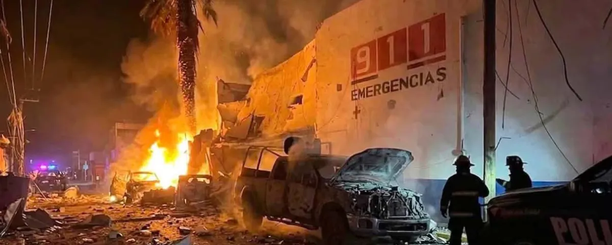 Explota COCHE BOMBA frente a la Policía de Ojocaliente, Zacatecas; hay 7 lesionados