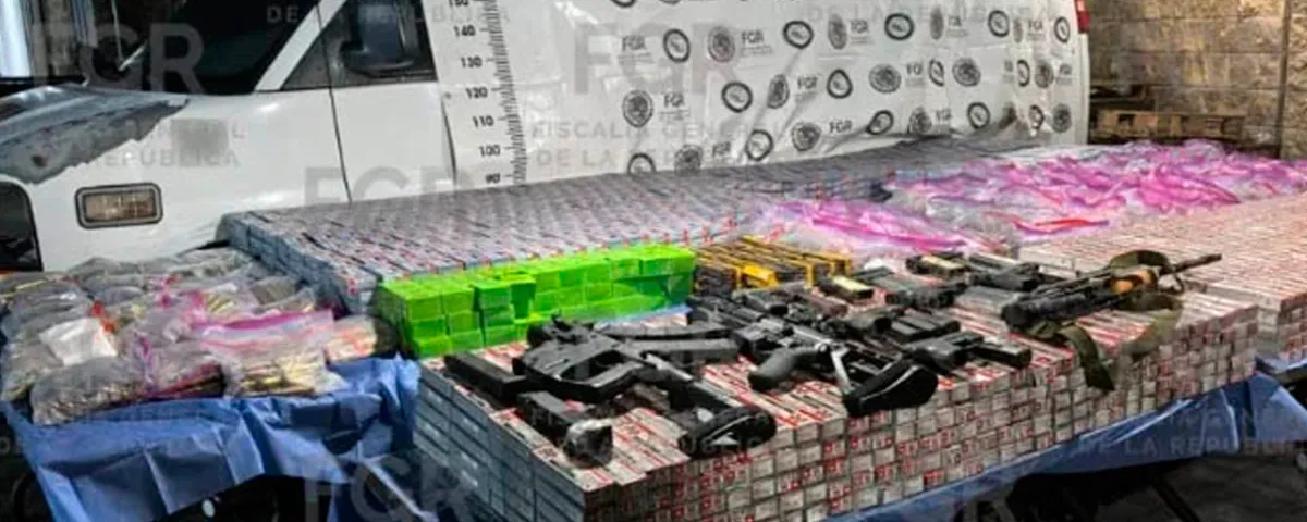 Aseguran 187 mil cartuchos ocultos en remolque en Aguascalientes