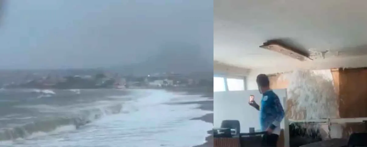 Polo toca tierra por segunda vez: Guaymas, Sonora bajo el agua. VIDEO