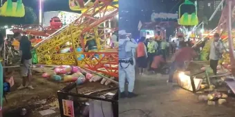 Así se vino abajo juego mecánico en feria de Acapulco